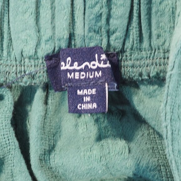 Splendid Shirt Women Medium Green Crop Tank Top Boho Fairy Flowy Cottage Loose - Picture 3 of 8